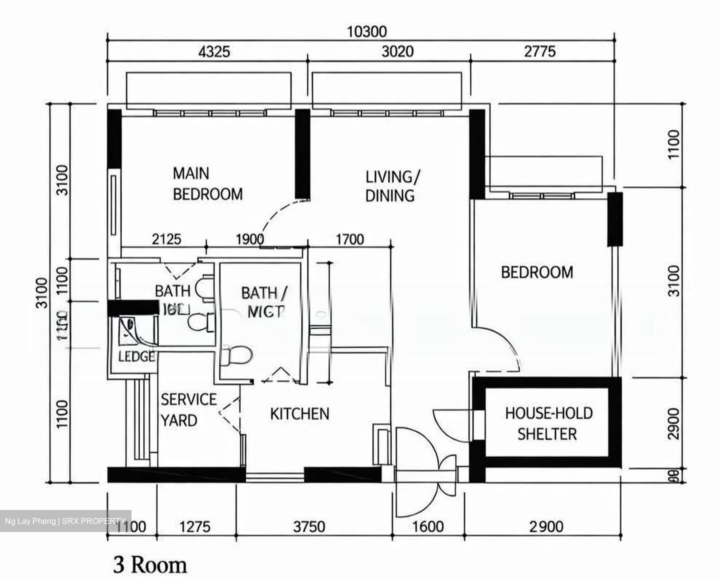 Blk 419C Waterfront II @ Northshore (Punggol), HDB 3 Rooms #620859751